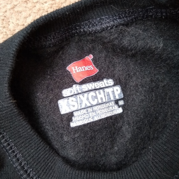 Hanes Black Sweatshirt - Picture 2 of 2